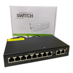Switch Poe 8 Puertos + 2 Uplink De Red Modelo 1028mn