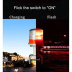 Baliza Solar Amarilla Luz Advertencia Led Interperie Flash