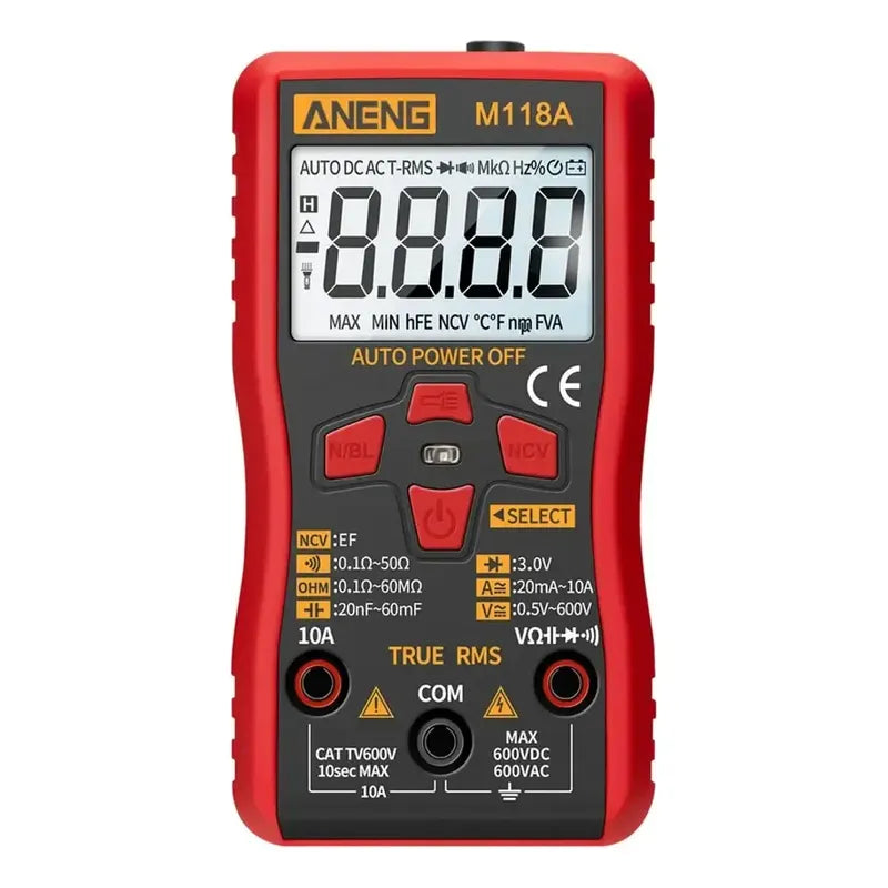 Multimetro Digital Voltaje Capacimetro Amperimetro Ac Dc Lcd