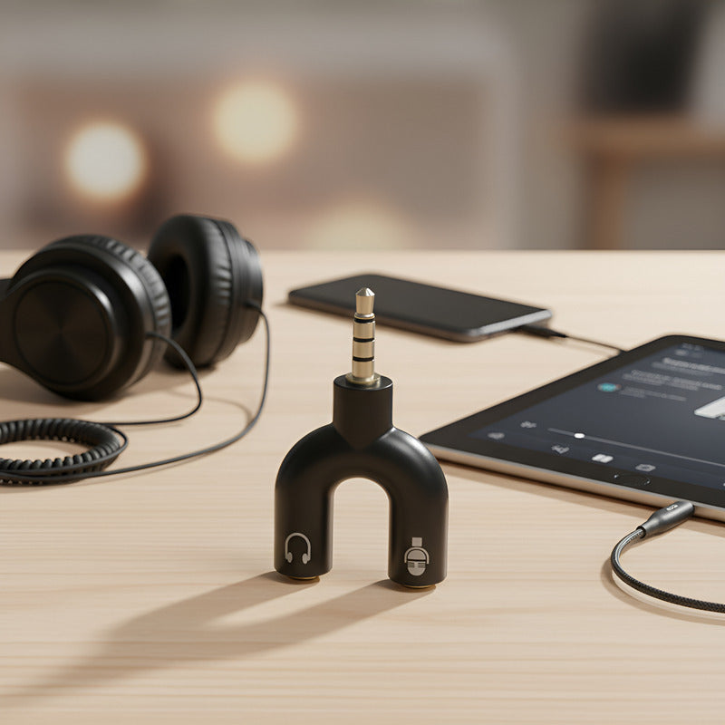 Adaptador 3.5mm Audio Macho Microfono Audifono Hembra Pololo