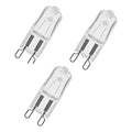 3 Unidades Ampolletas Halogenas G9 40w 2000 Horas 220v Cálido