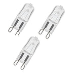 3 Unidades Ampolletas Halogenas G9 40w 2000 Horas 220v Cálido