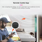 Control Remoto Inteligente Wifi Compatible Alexa Google Tuya Negro
