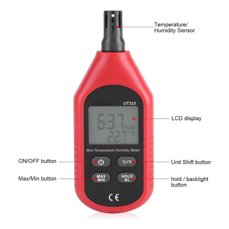 Higrómetro Medidor Temperatura Y Humedad Digital Uni-t Ut333