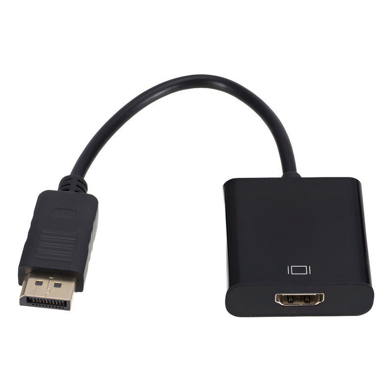 Cable Displayport A Hdmi H Adaptador / Dp / Display Port Color Negro