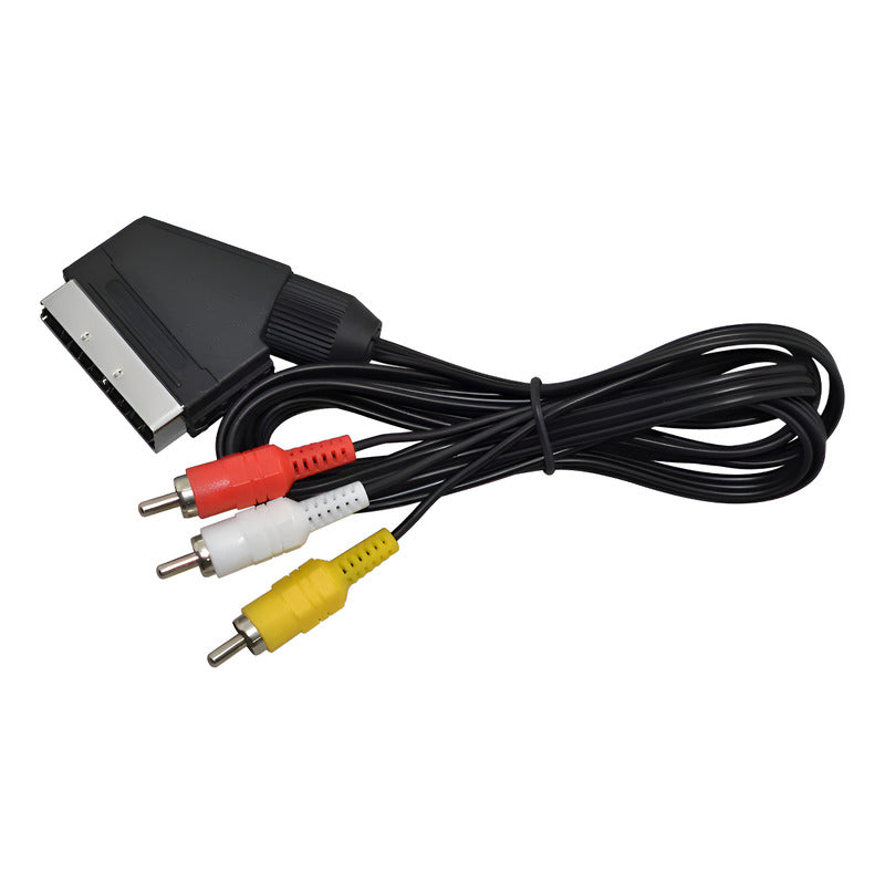 Cable Adaptador Scart A Rca Av 3 Rca Audio Video Tv 2 Metros