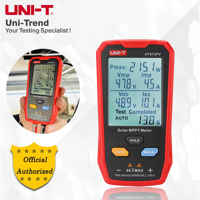 Uni-t Multímetro De Controlador Mppt Panel Solar Ut673pv