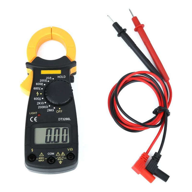 Pinza Amperimétrica Tester Digital Voltimetro Amperimetro