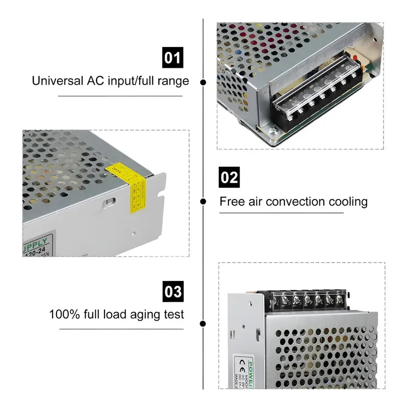 Fuente Poder Conmutada Switching 24v 5a 120w Transformador