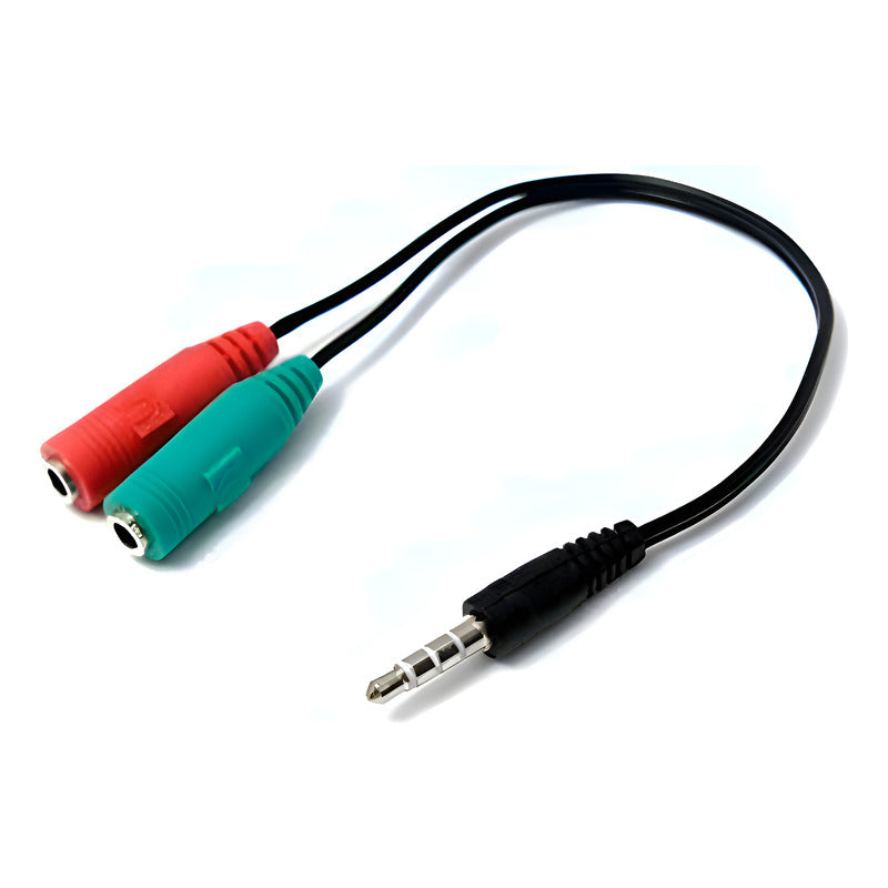 Cable Adaptador 3.5mm Audio Macho A Auricular Microfono Game