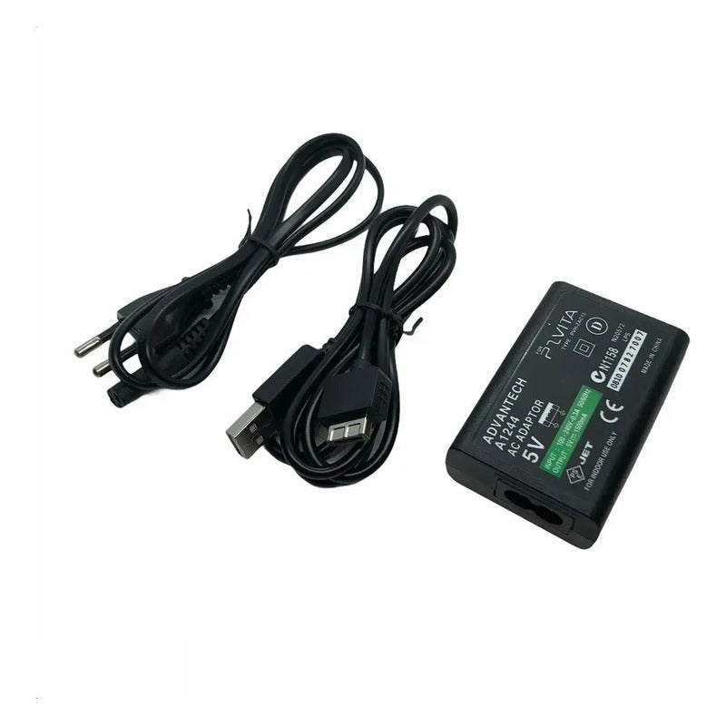 Adaptador Cargador Para Ps Vita - Cable Datos + Cable Poder