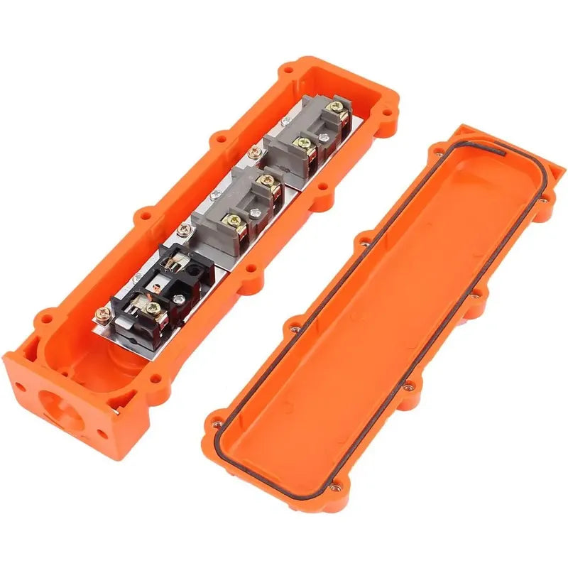 Botonera Colgante 6 Botones Puente Grua Pulsador Cob-62a Naranja