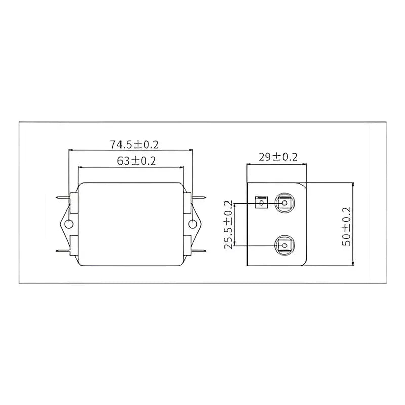 Filtro De Linea Emi Emc Eliminador De Ruidos Cw4-30a-t