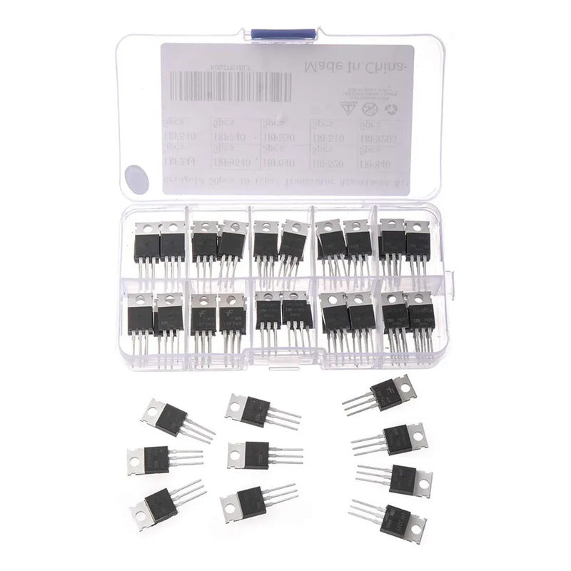 Kit 50 Mosfet 10 Modelos Irf640 740 840 1010 Irfz44 Irf3205