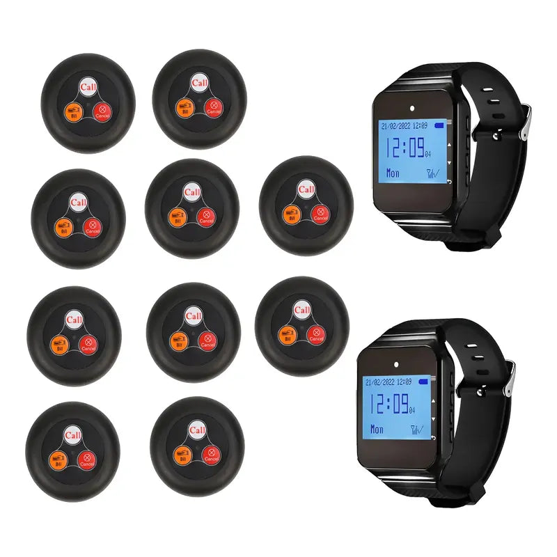 Boton Inalambrico Localizador Garzon Reloj Restaurant Pager