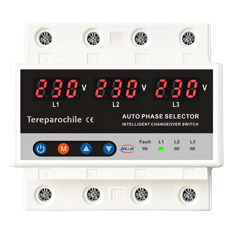 Protector Bajo Y Sobre Voltaje Trifasico 63a 220v