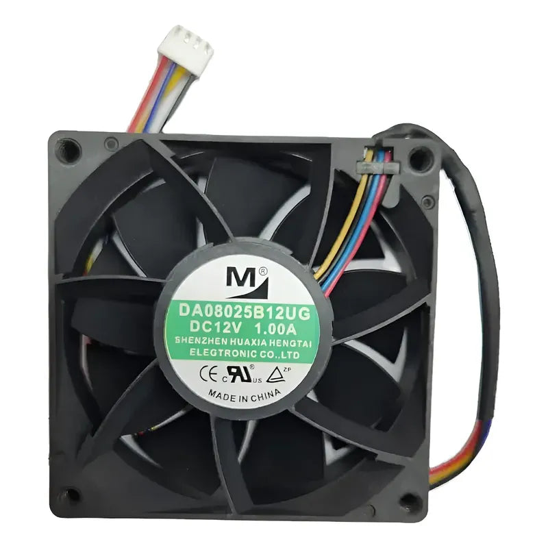 Ventilador Fan Cooler Da08025b12ug 12v 80x25mm 4 Pines 8025 Negro