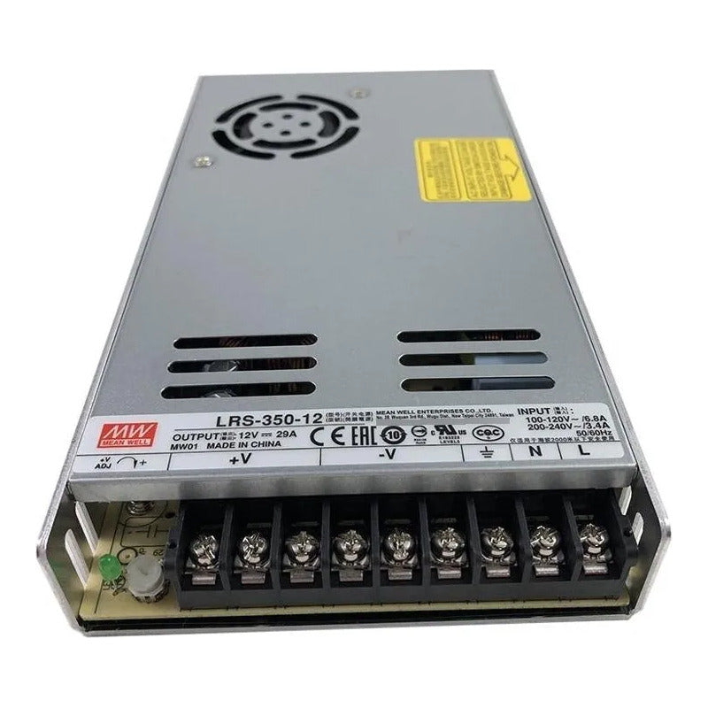 Fuente Poder Mean Well Lrs-350-12 12v 29a Cctv O Tiras Led