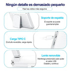 Otoscopio Profesional Digital 3.9mm Pantalla 4.3in Hd Oido Blanco