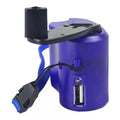 Cargador Generador De Corriente Usb Dinamo Camping 600ma 5v Morado