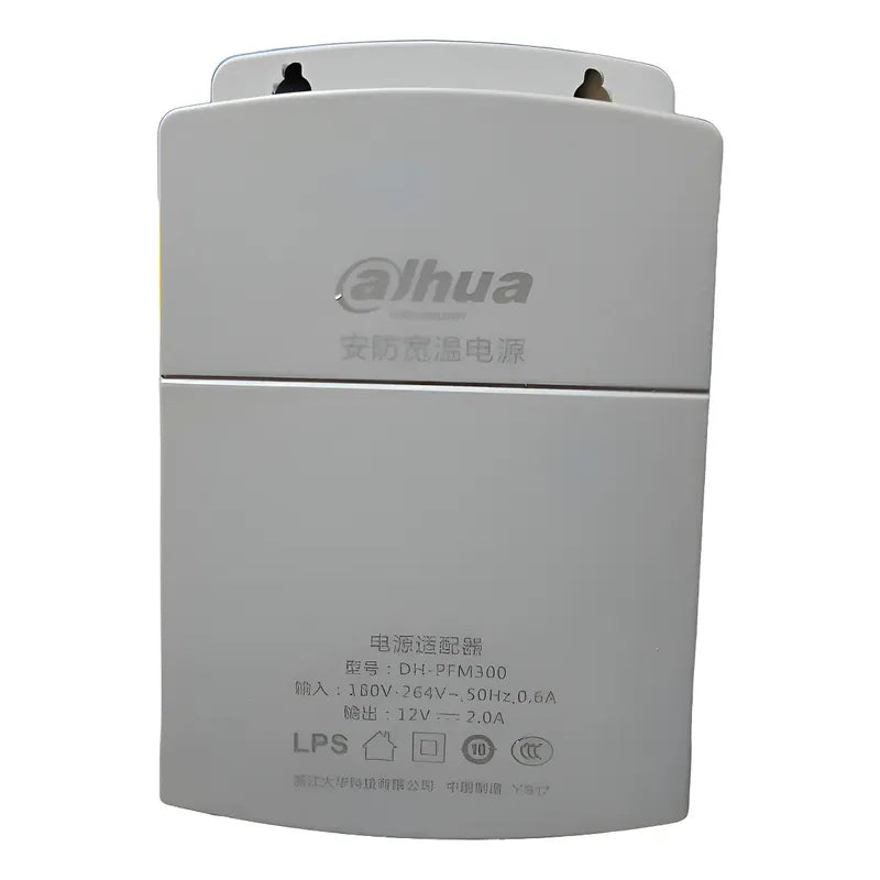 Fuente Poder Profesional Cctv Dahua 12v 2a Exterior Gris