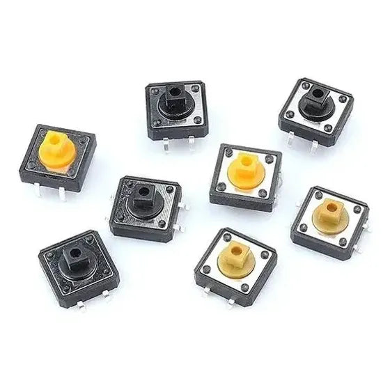 Kit 460 Botones Interruptor Pulsador Microbotones 24 Tipos Negro