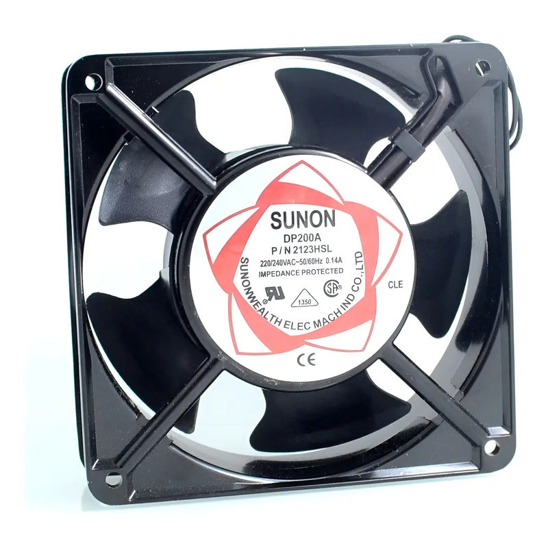 Ventilador Sunon Dp200a 2123hsl 12x12x3,8 220v 120mm 0.14a Rojo