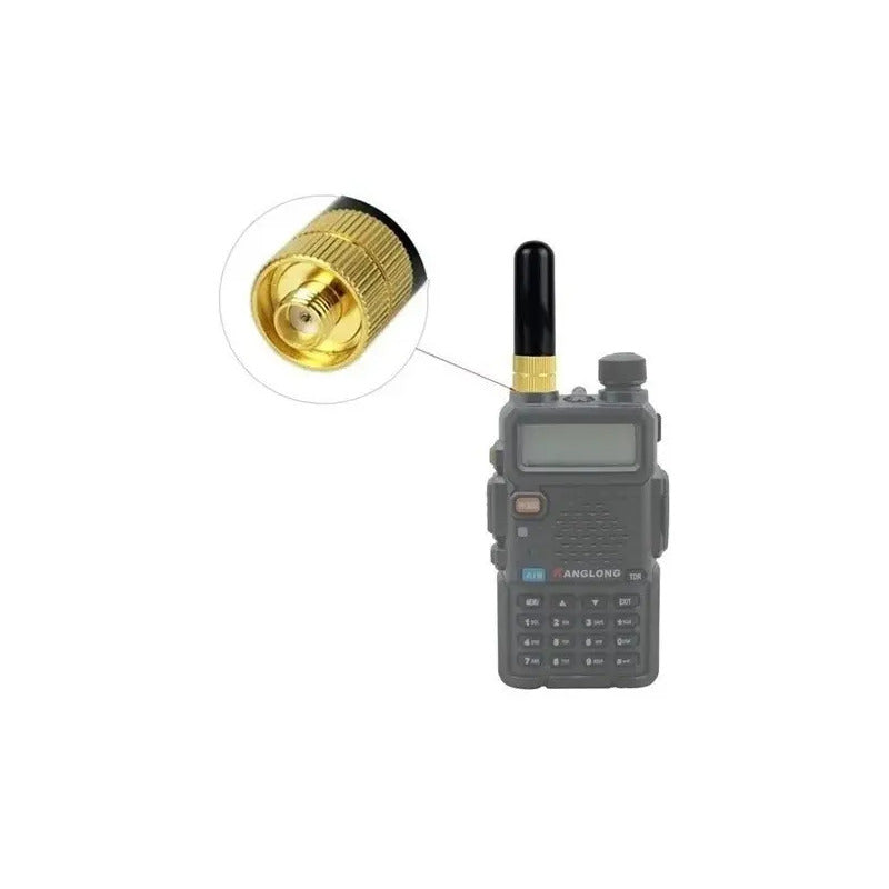 Antena Rf Corta Srh805s Sma-f Para Baofeng Kenwood Puxing