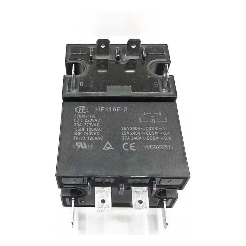 Rele De Alimentacion Hf116f-2 220v 30a 4 Pines