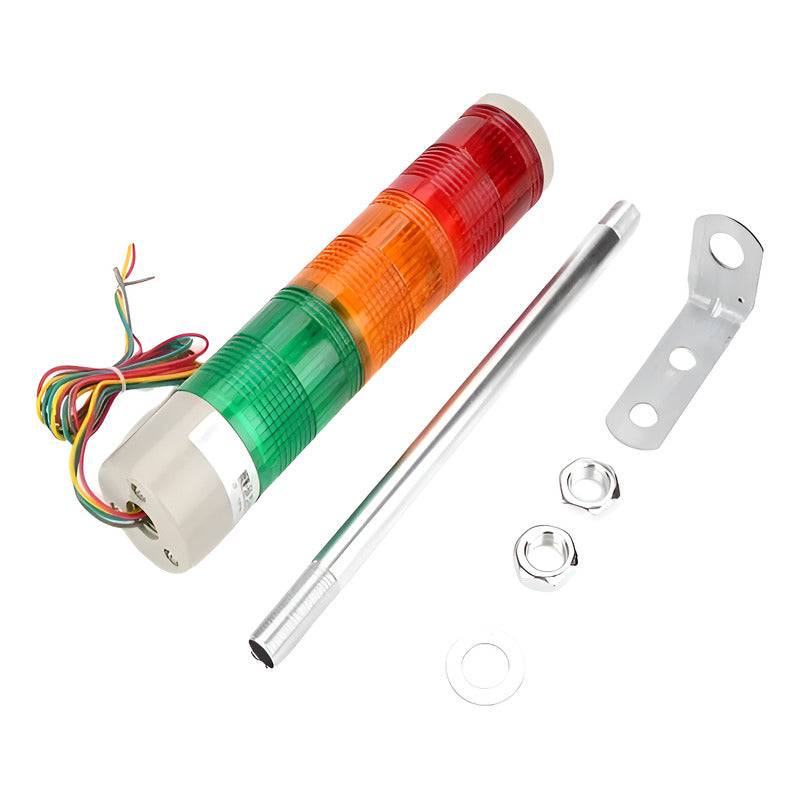 Torre Baliza Industrial + Buzzer Luz Roja Amarilla Verde 12v