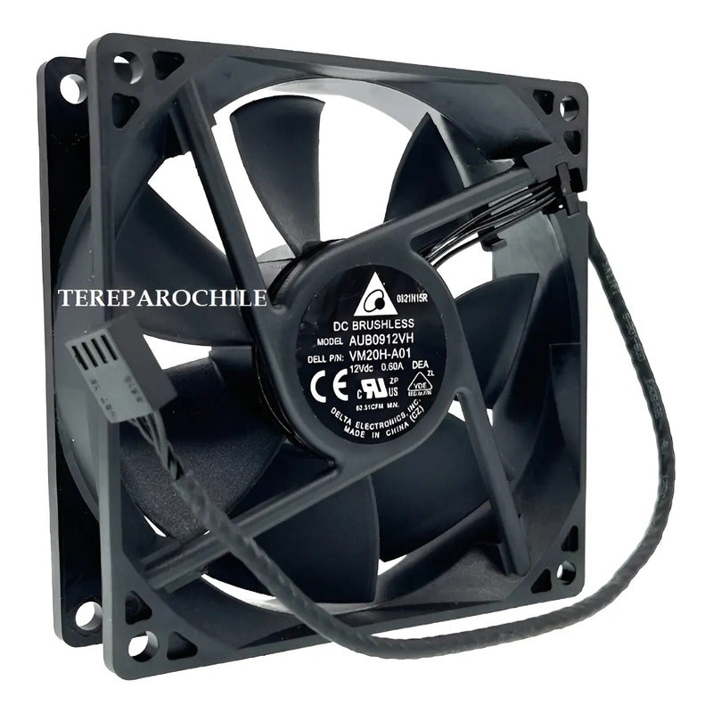 Ventilador Aub0912vh Vm20h-a01 12v 0.6a 92x25mm 4pin 9225