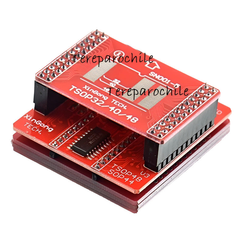 Adaptador Sn001-5 Tsop32 + Adaptador Sop44 Tsop48 V3 Tl866ii Naranja