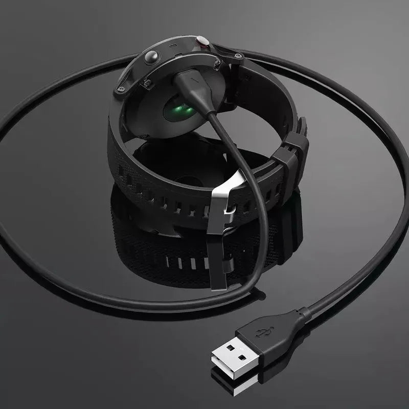 Cable Carga Usb Para Garmin Fenix 5 5s 5x Fr245 45 935 Negro