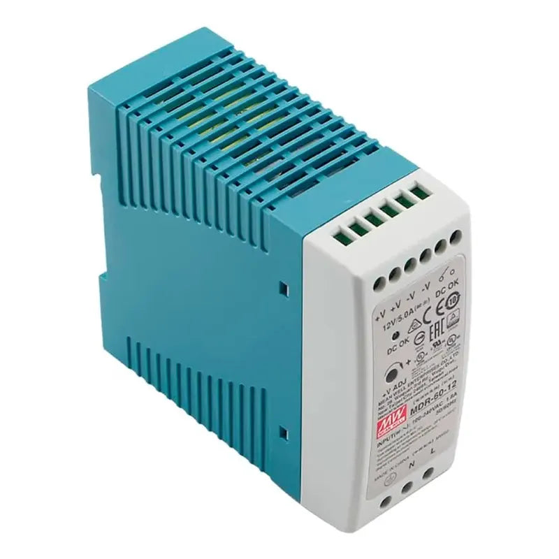 Fuente De Poder 12vdc 5amp Riel 85-264vac Meanwell Mdr-60-12