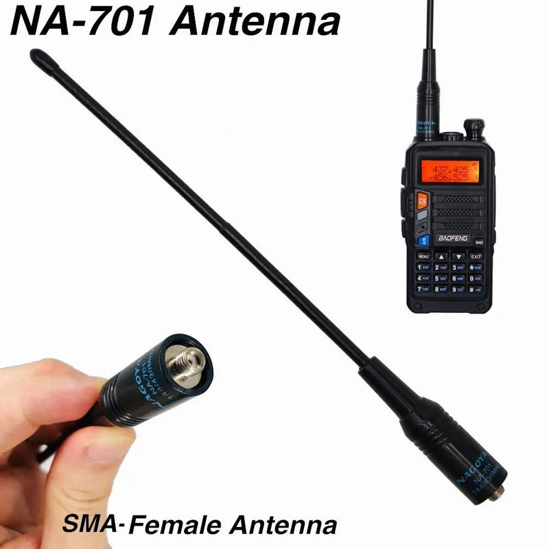 Antena Nagoya Na-701 Sma-f Dual Banda 144mhz 430mhz Uhf  Vhf