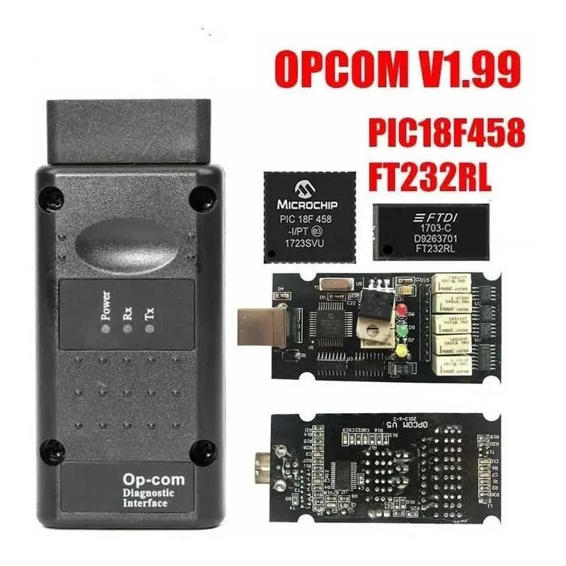 Scanner Interfaz Op Com V 1.99 Obd2 Opel Chevrolet Escaner