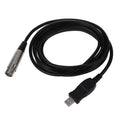 Cable Xlr Dmx Usb Hembra 3mt Studio Link Microfono Canon Negro