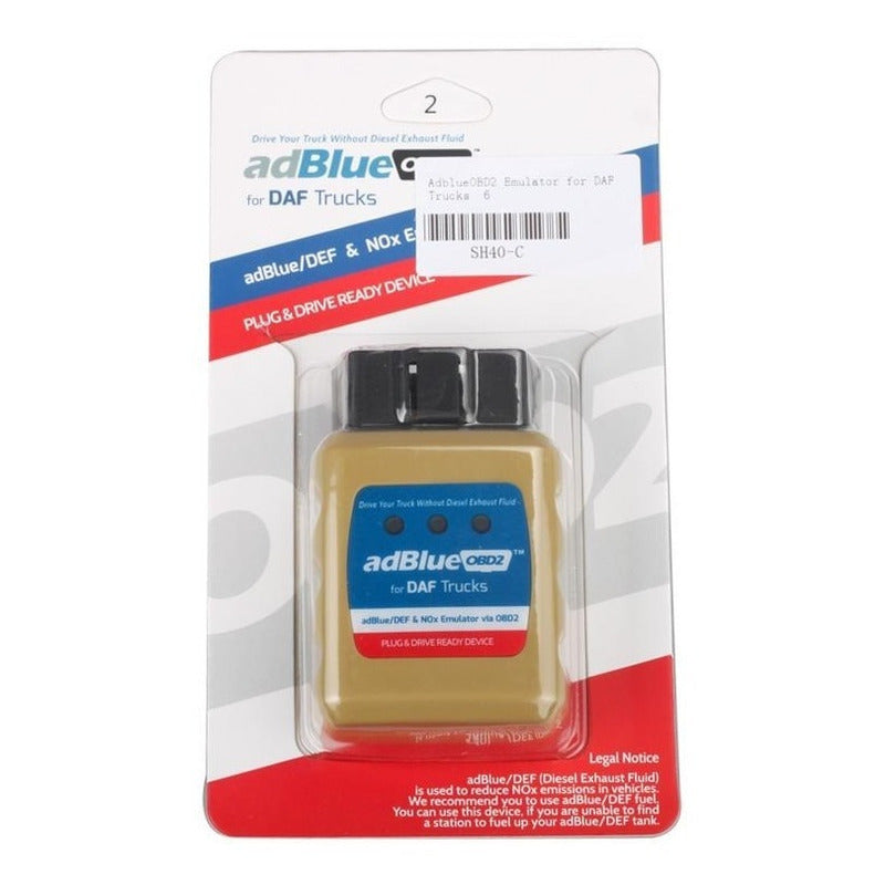 Emulador Obdii Adblue Daf Obd2 Camiones Euro 4 5 6 Def Nox