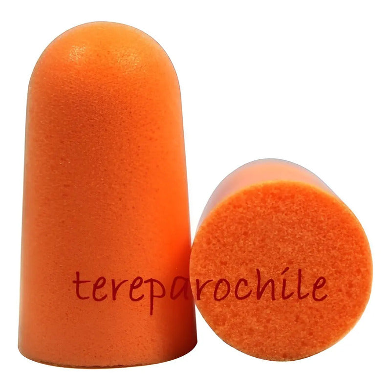 Pack 160 Tapones 3m Protectores Auditivos Oído Desechables Naranja