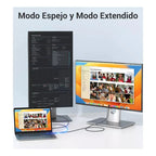 Cable Usb C A Displayport 1.4 8k 60hz 4k 144hz 2 Metros Alta Velocidad Resolución Gris