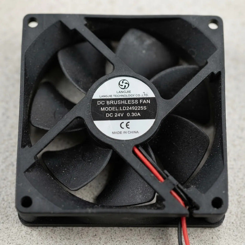 Ventilador Fan 92x25 Mm Ld249225s 24v 0.30a 2cables Negro