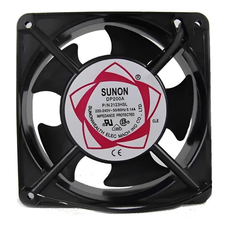 Ventilador Sunon Dp200a 2123hsl 12x12x3,8 220v 120mm 0.14a Rojo