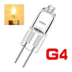 2x Ampolletas Bipin Halogena Tubular 12volt 20w Conector G4 Blanco Cálido