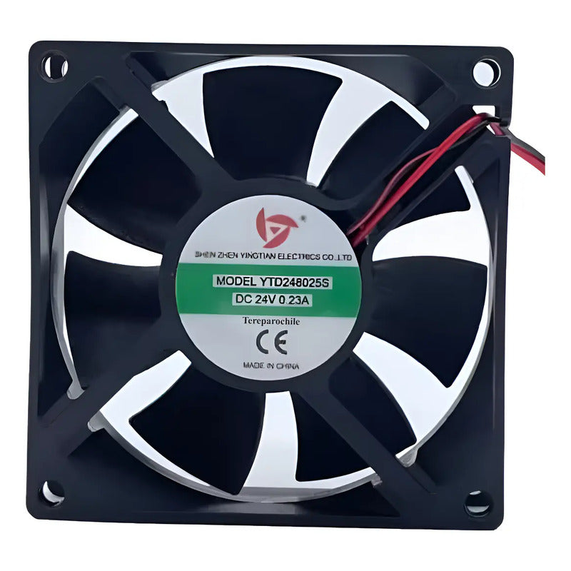 Ventilador Soldadora Dc 24v Ytd248025 S 8cm 80x80x25mm 8025