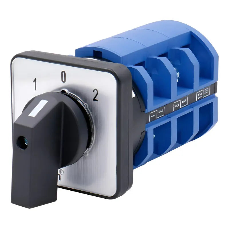 Switch Selector Conmutador Tipo Pacco 3 Posiciones 63a 1-0-2 Negro