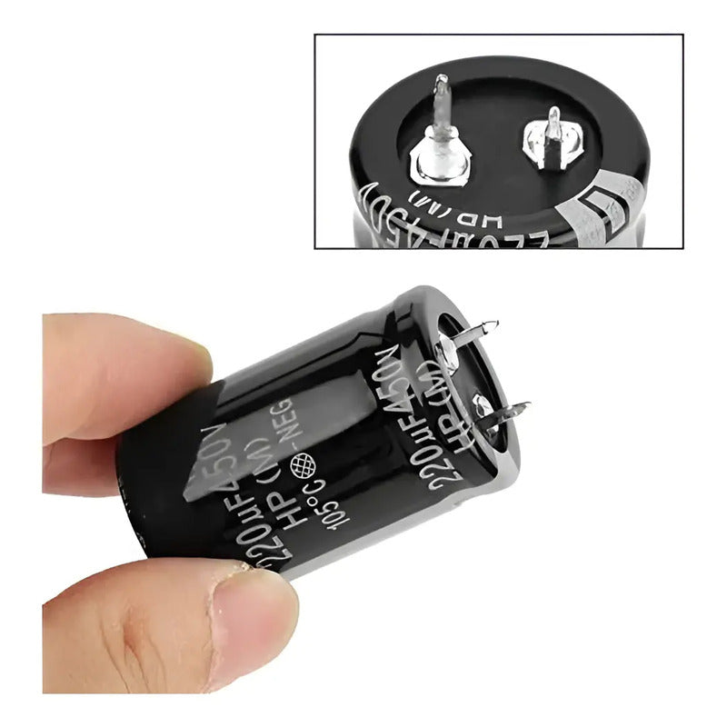 Capacitor Electrolítico 220uf 450v Condensador 40x20mm