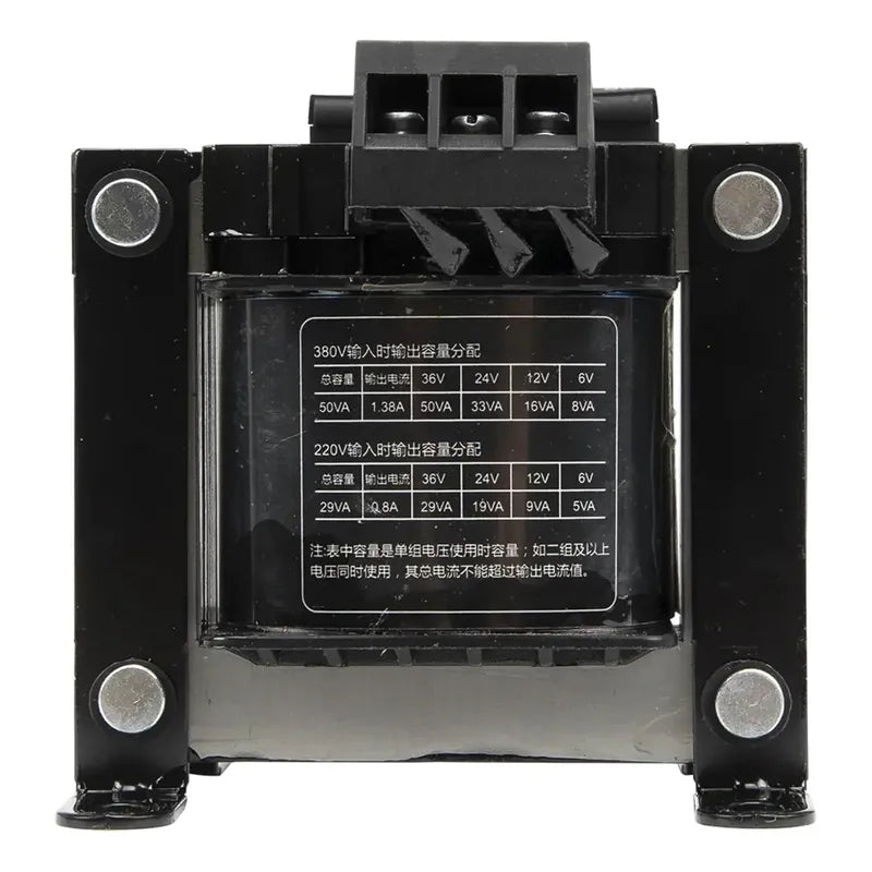 Transformador Tablero Control Chint Ndk-50va 380v 220v 24 12 Negro