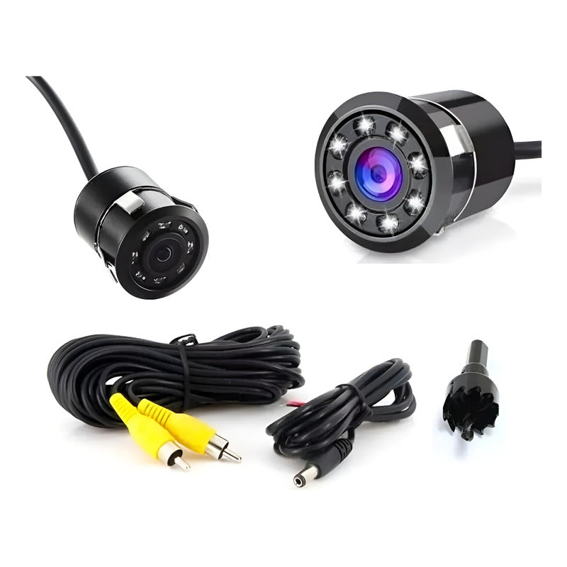 Camara Retroceso Universal 8 Led Infraroja Vision Nocturna