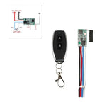 Control Remoto Transmisor Receptor 5v 12v 24v + 2 Controles
