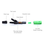 Conector Rápido Sc/apc Fibra Óptica Ftth 10 Unidades Tereparochile